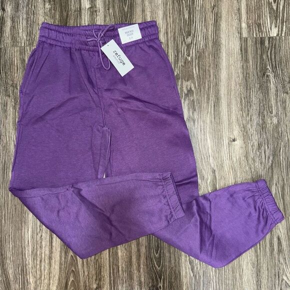 NEW Refuge Athletics Purple High Rise Jogger - Picture 1 of 4